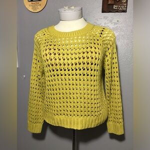 Trendy Js Hand Knitted Sweater Color Yellow Openwowor Size XL